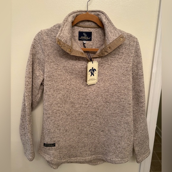 Simply Southern Sweaters - NWT! Simply Southern snap neck pullover